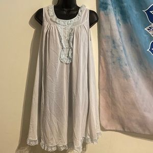 Shadowline vintage sleeping gown baby blue